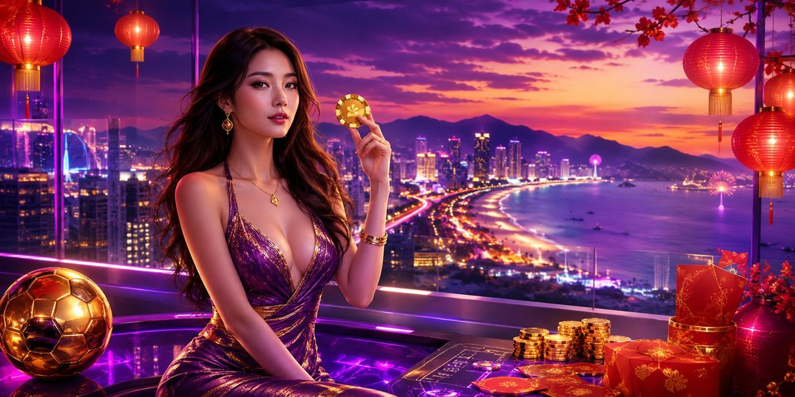 Người chơi cược thể thao trên điện thoại tại Đà Nẵng bên ánh đèn lồng